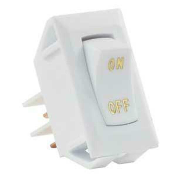 Jr Products 12V On-Off Switch White J45-125815
